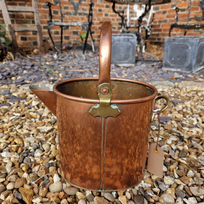 SOLD  Antique Copper & Brass pitcher