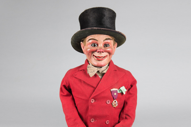 An early 20th century ventriloquist dummy. Price realised £2,000.