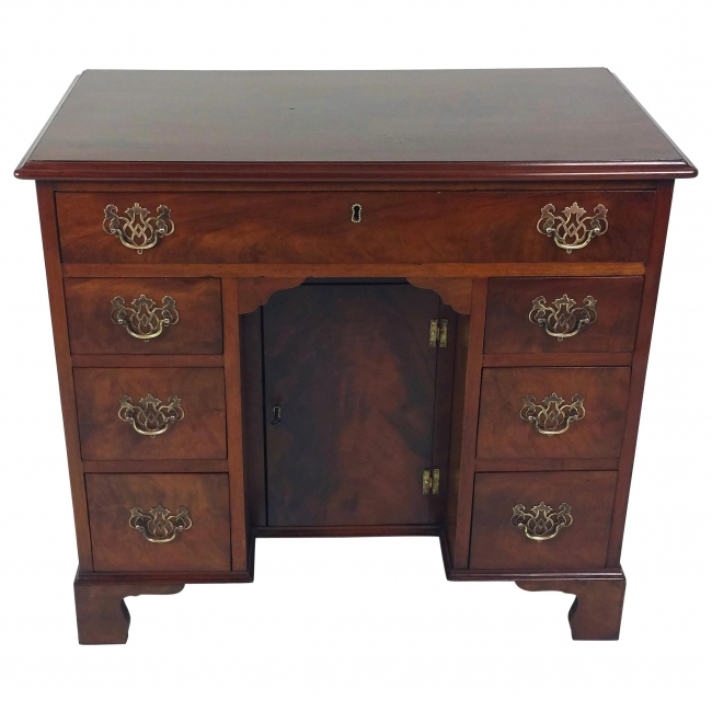 George III Mahogany Knee Hole Desk