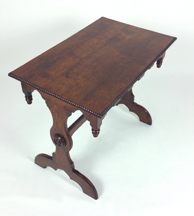 Early 19th C. Oak Gothic Centre Table