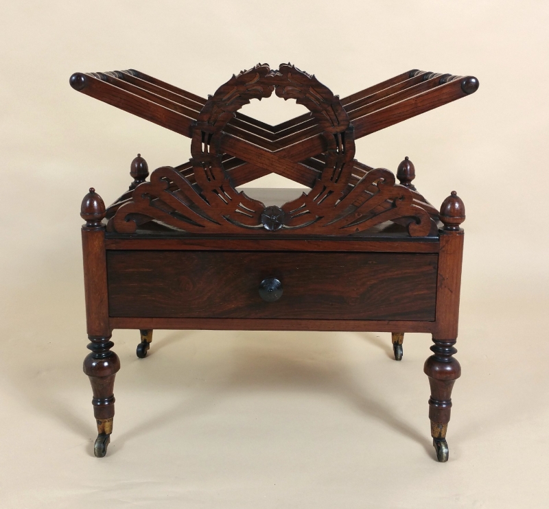 Regency Rosewood Canterbury Attributed to Gillows