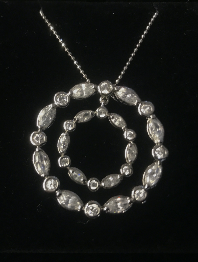 Double Silver Pendant