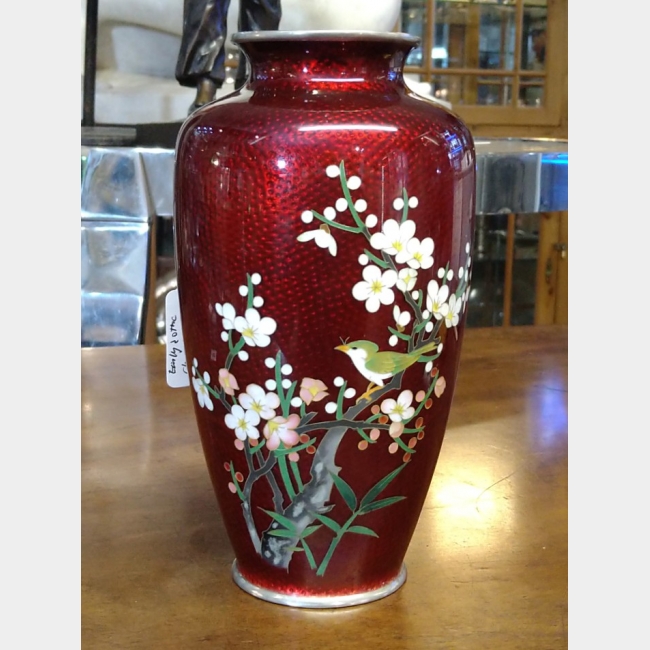 Japanese Enamel Vase