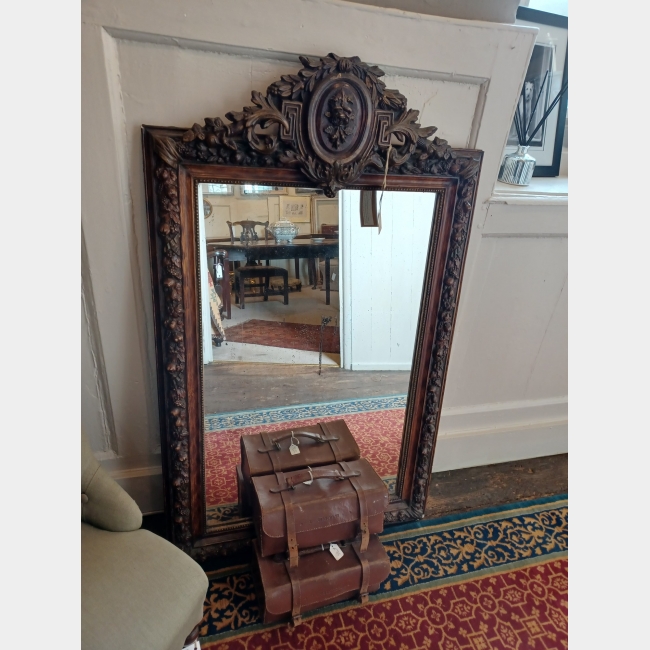 19th Century Italian Pine Mirror