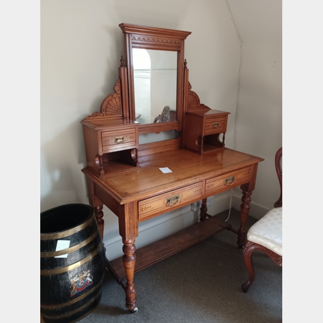 Arts & Crafts Walnut Dressing Table