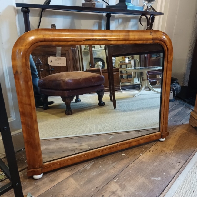 Overmantle Mirror with Ceramic Feet