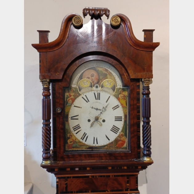 Mahogany Eight Day Long Case Clock