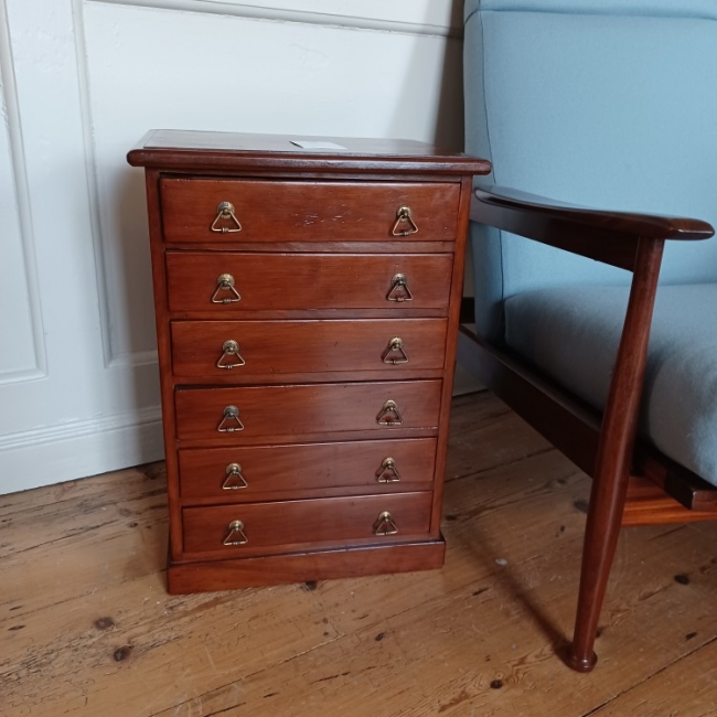 Edwardian Mahogany Set of Collectors Drawers