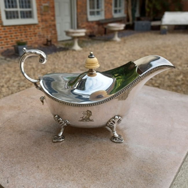 Victorian Silver plated Sauce Boat