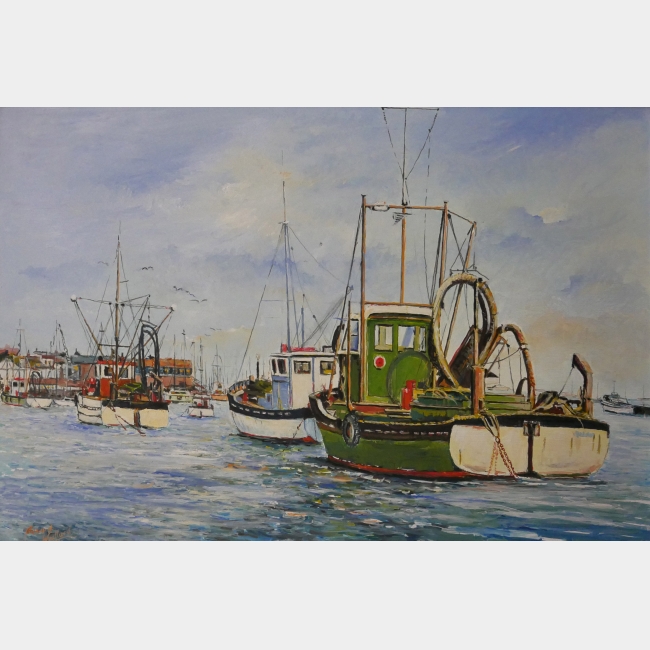 BERNARD WOOLLARD, 20TH CENTURY OIL ON BOARD