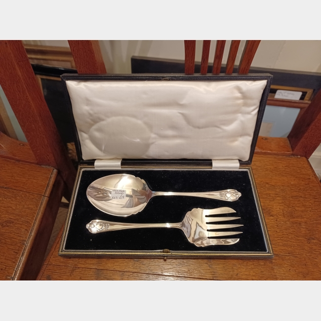 Silver Plated Servers in Box