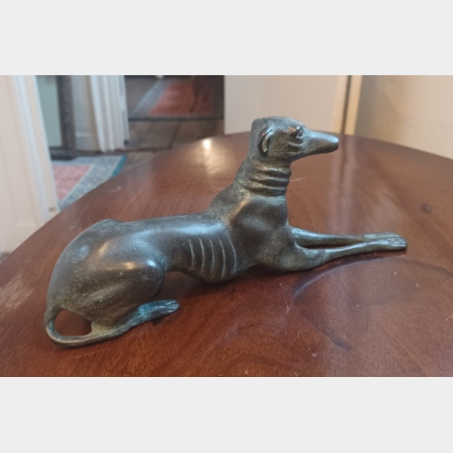 Metal Greyhound Figure