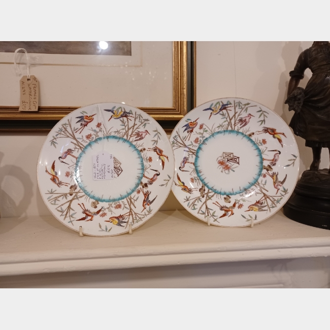 Pair of Mintons plates