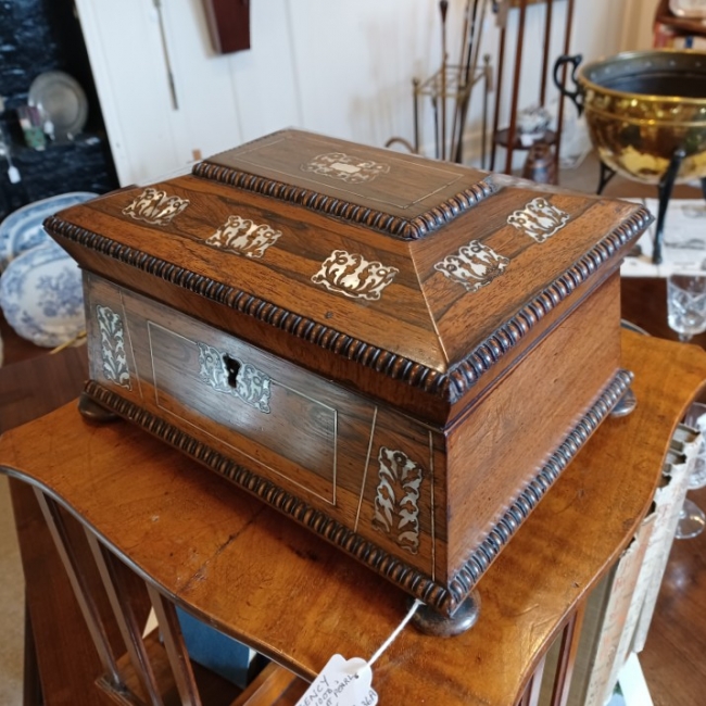 Regency Rosewood & MOP work box