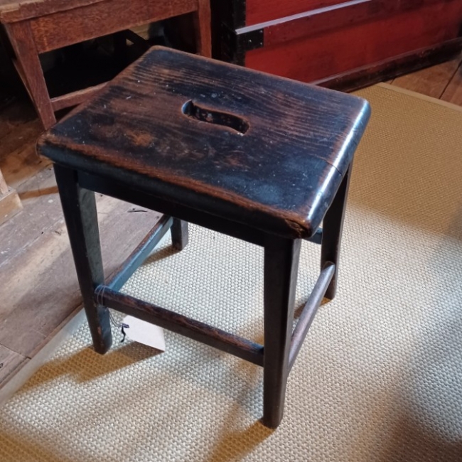 SOLD George V Crown Stamped Campaign Stool