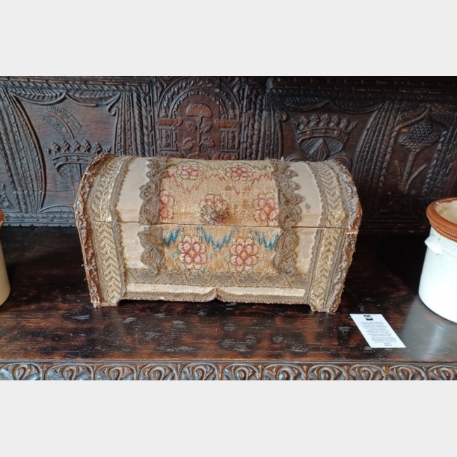 Late 19th Century Continental Wooden Travelling Casket