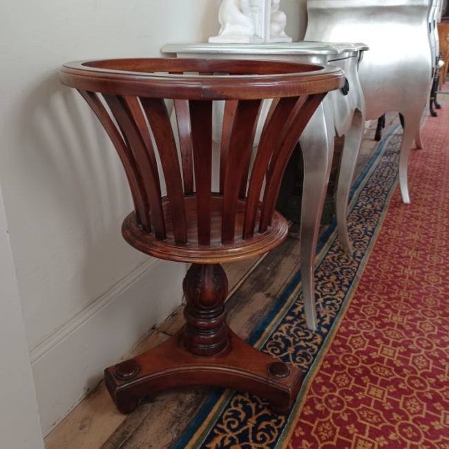 Mahogany plant stand