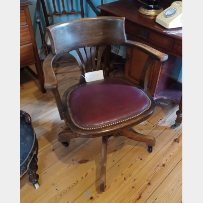 1920s Swivel Desk Chair