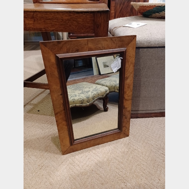 Small Walnut Framed Mirror