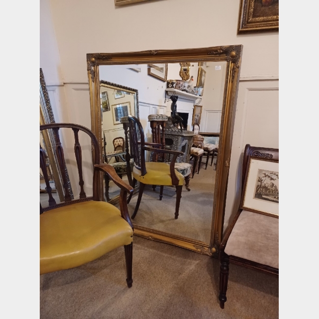 Large Contemporary Gilt Framed Mirror