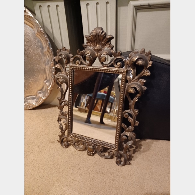 Small Metal Framed Mirror