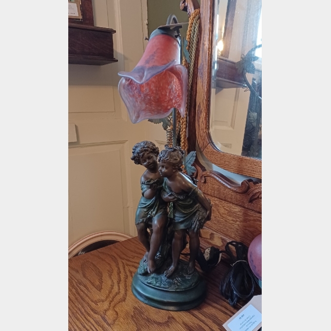 French Art Nouveau Vintage Lamp