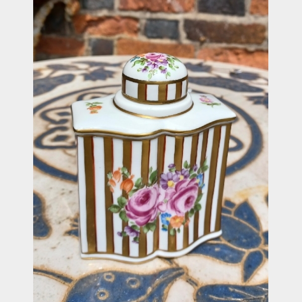 Dresden Porcelain Tea Caddy