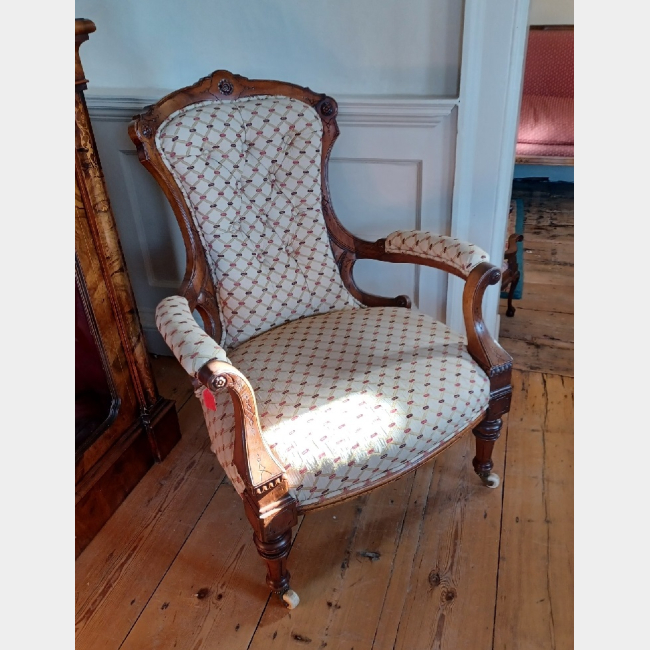 Victorian Open Armchair