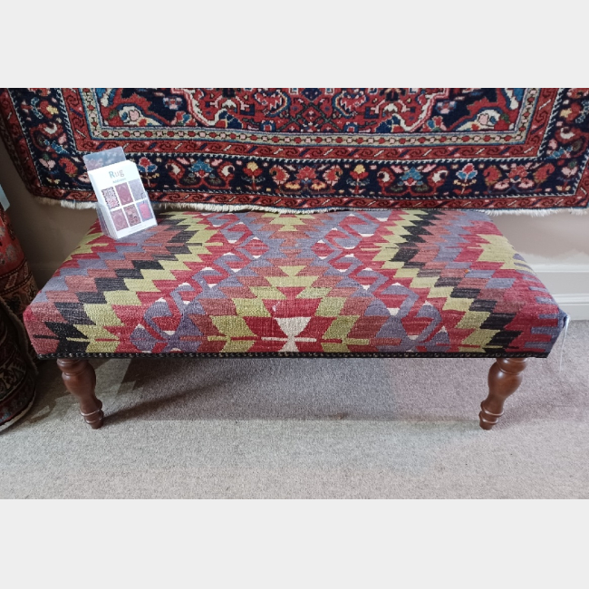 Kilim Covered Stool