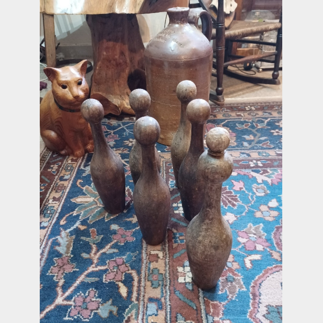 Set of 6 Wooden Skittles
