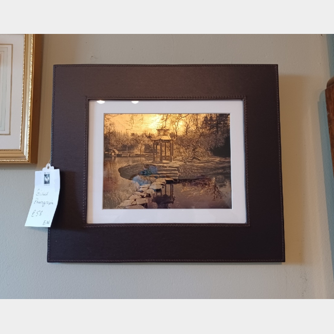 **SOLD** Gilded Photograph Of Cliveden Water Garden