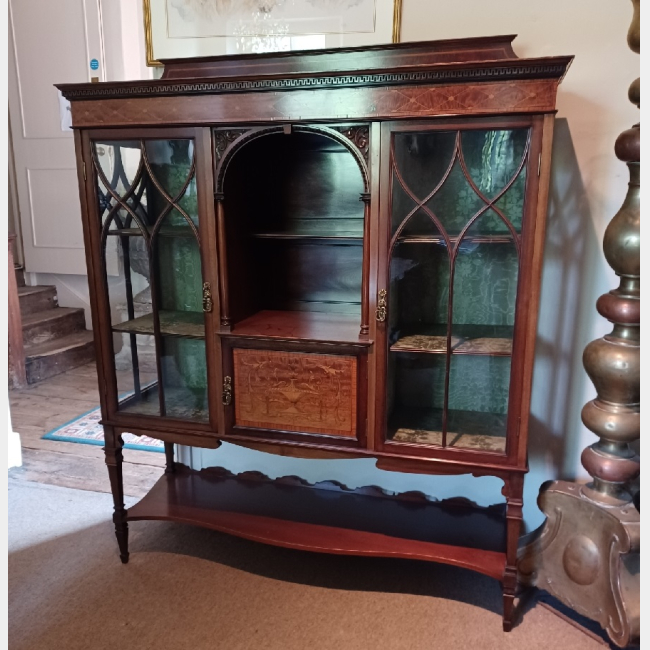 Glazed mahogany Display Cabinet
