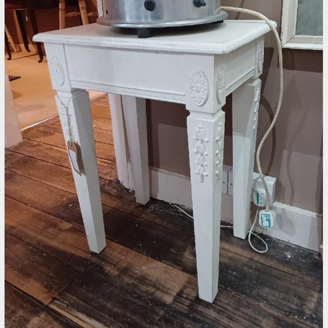 Cream painted side table