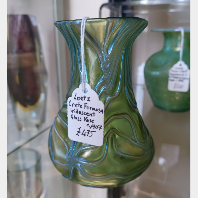 Loetz Crete Iridecent Glass Vase
