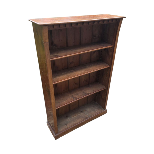 An Arts And Crafts/Design Period Mahogany And Pine Floor-standing Open Bookcase.