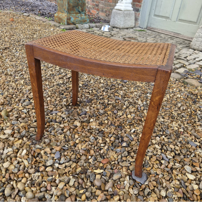 Oak Framed Bergere Cane Cradle Seat